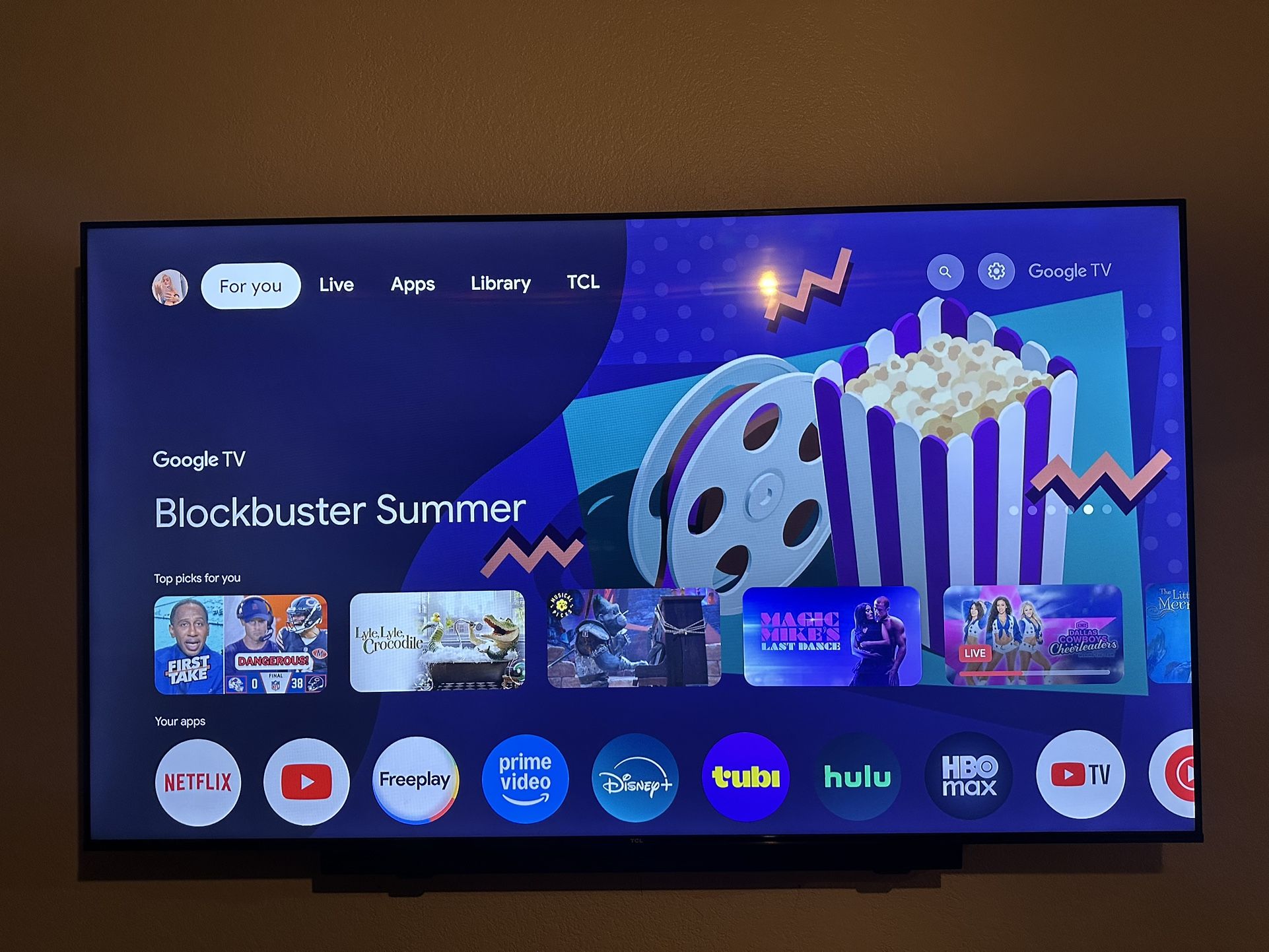 65” TCL & Samsung Soundbar