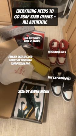 All authentic different sizing