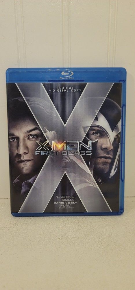 $5 BLU RAY MOVIE. X-MEN: FIRST CLASS. BLU RAY ONLY. NO DIGITAL. $5 OR TRADE FOR A MOVIE TITLE I DO NOT ALREADY .