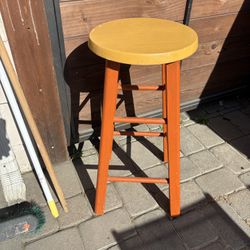 Wooden stool, Claremont Mesa, $12