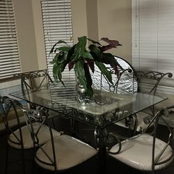 Wrought Iron 6 Seater Dining See