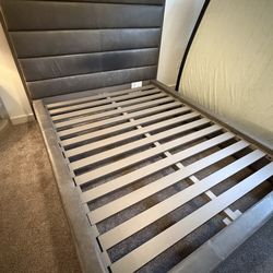RH Queen size platform bed frame