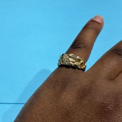 Gold Nugget Ring