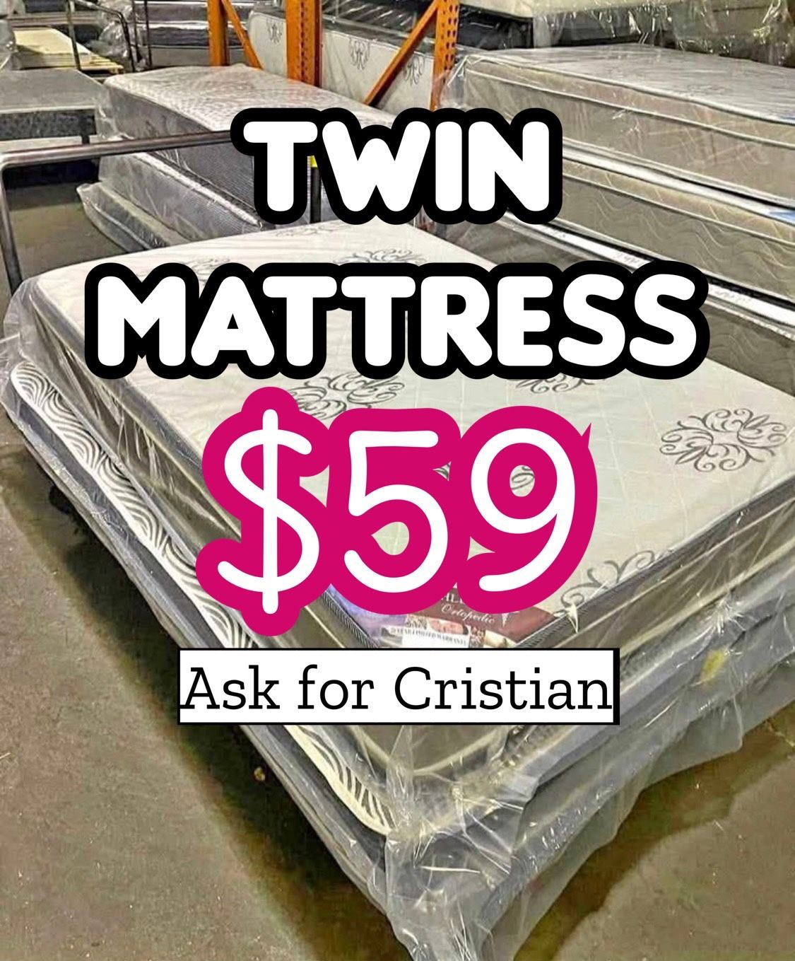 New mattresses Twin mattress Colchon individual Colchones nuevos Twin beds Camas twin