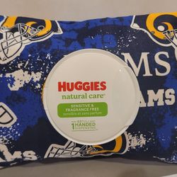 Rams Huggies Wipes Cover 