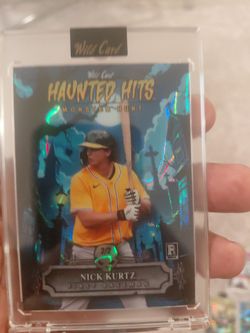 Nick Kurtz Haunted Hits Monster Hunt 2/2 Rare Wild Card Baseball Card