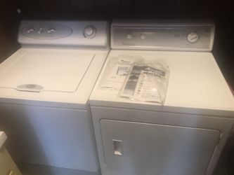 Whirlpool Amana washer dryer set