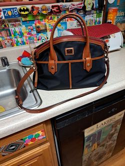 Dooney And Bourke Italian Nylon Satchel 