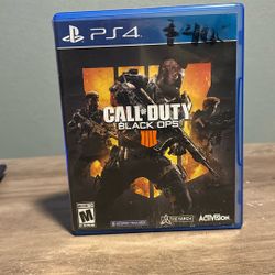 PS4 CALM OF DUTY BLACK OPS 4 