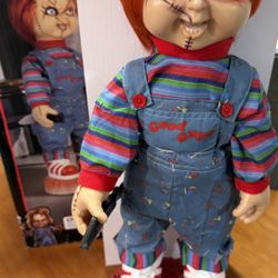 Chucky Doll 24in Tall Life Size Doll Childsplay Animatronic Sound & Motion