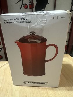 Le Creuset Stoneware Ceramique Coffee French Press-34oz 