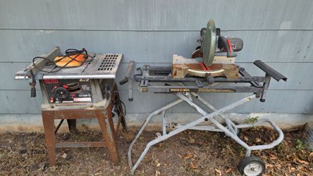 10-Inch Table Saw and Miter Saw with Porter-Cable Stand