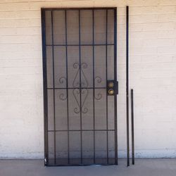 Black Metal Security Door - $85