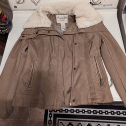 American rag faux store leather jacket