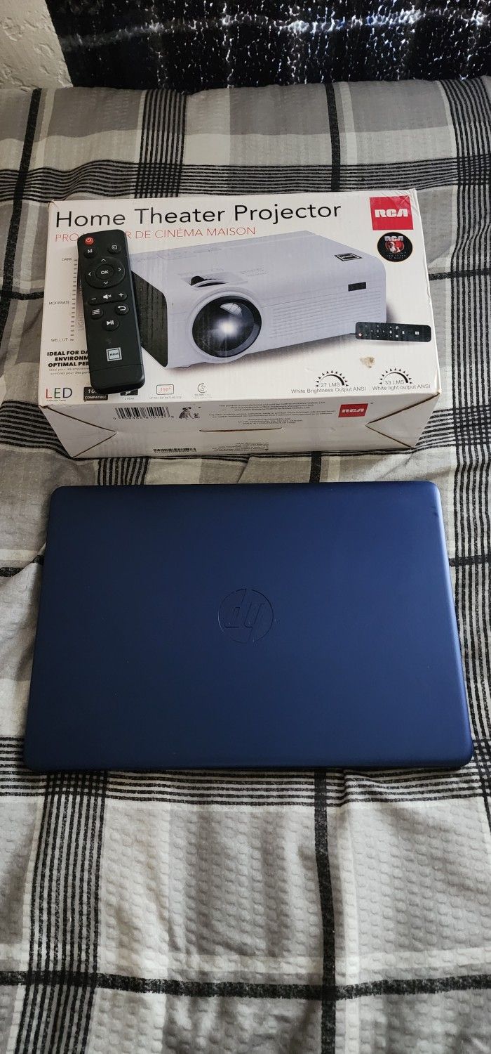 HP Stream 14" Laptop / RCA Home Theater Projector