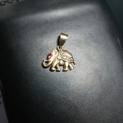 elephant gold Charm