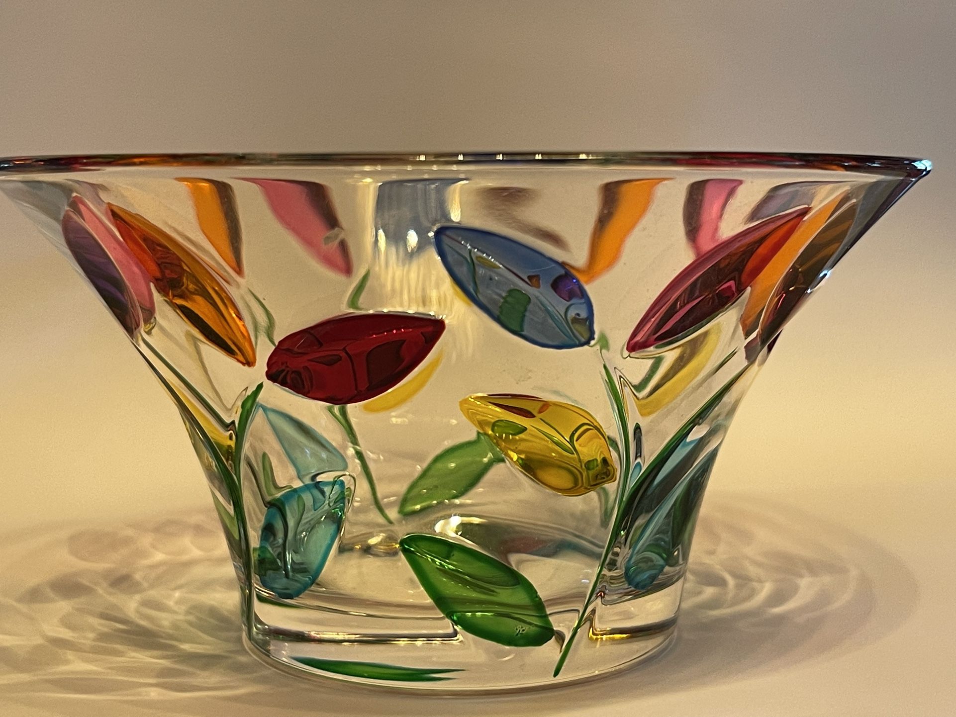 Murano Hand Painted Candy Dish