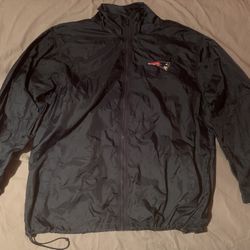 Navy Blue New England Patriots Windbreaker Jacket; Men’s L