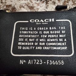 Coach Story Patch F36658 ZIPPERED POUCH