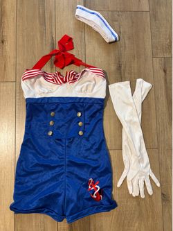 Leg Avenue 3-Piece Sexy Sailor Costume (Size Medium)