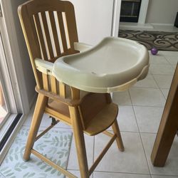 Eddie Bauer Wooden High Chair