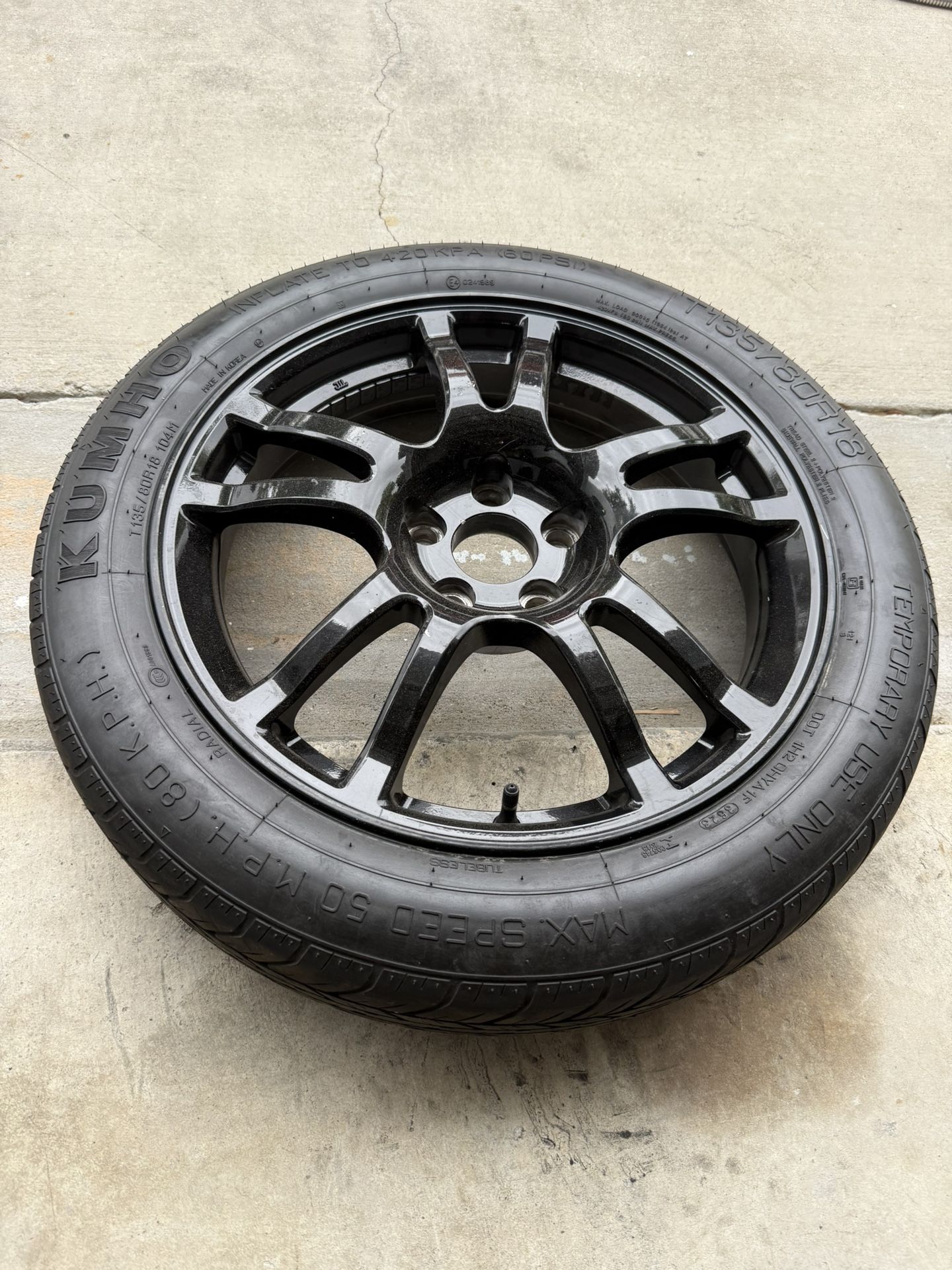 G37 370z Q60 Q50 Spare Tire