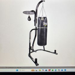 Everlast Power Core Combo Heavy Bag Dual Station Stand