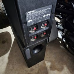2 Bose Acoustimass 5 Series II Subwoofers, 1 Bose 501 SERIES V left speaker