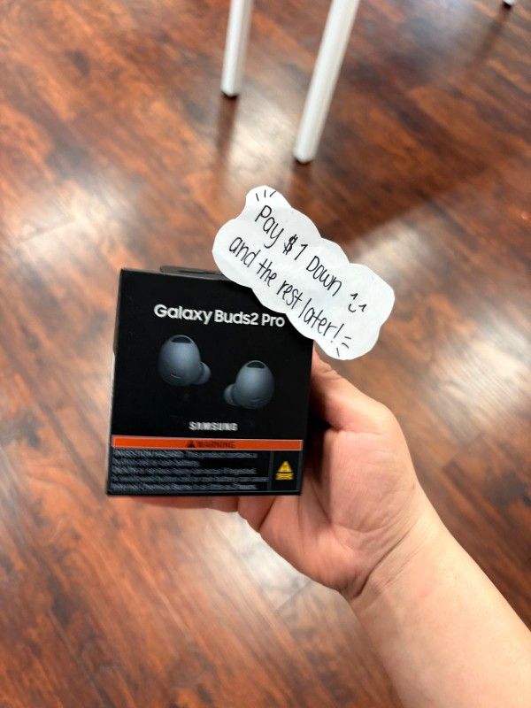 Samsung Galaxy Buds 2 Pro Bluetooth Wireless Earbuds New - Pay $1 To Take It Home Today and pay the rest later.