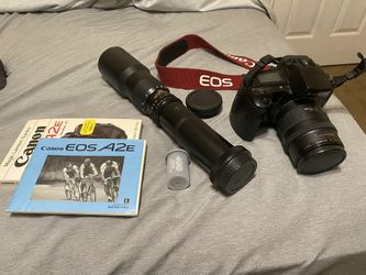 Canon A2E (tested 100% Working) With 2 Lenses