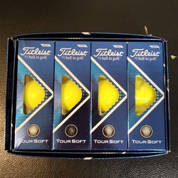 Titleist Tour Soft Golf Balls Yellow 