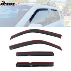 Fits 2009-2015 Honda Pilot Window Visors In Channel Deflectors Rain Vent Guard 4PCS
