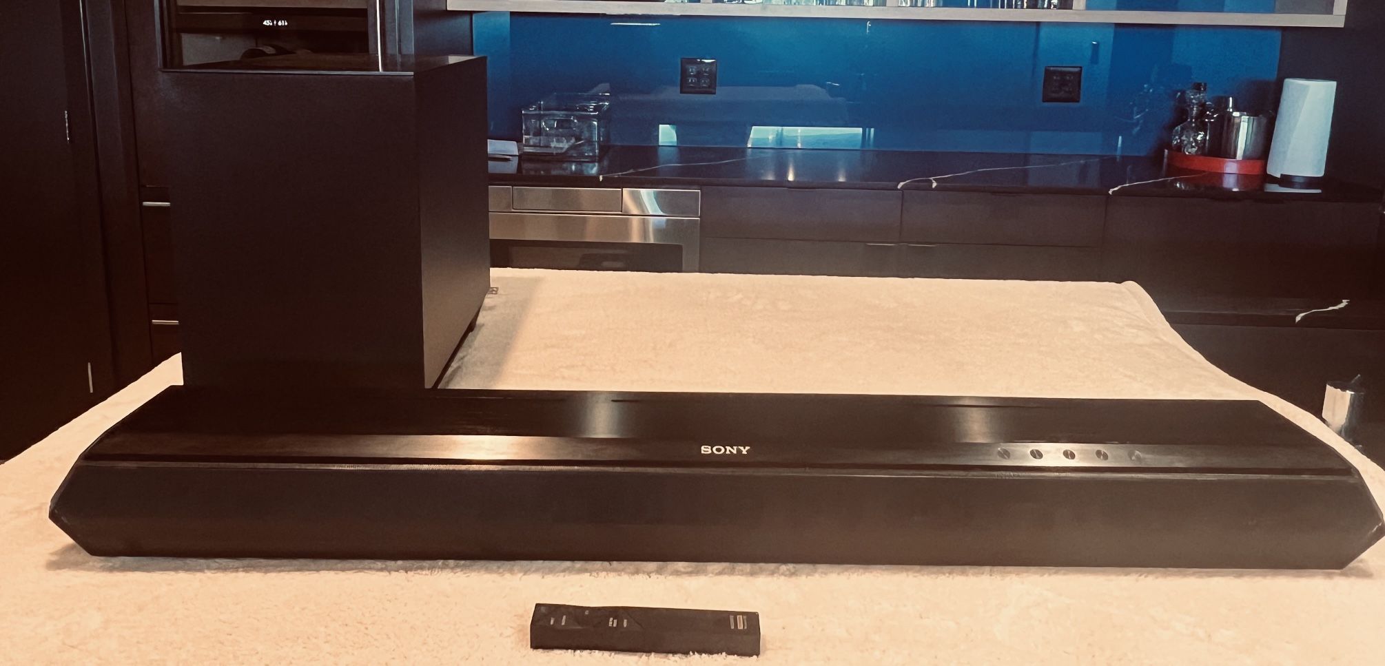 Sony SA-ST7 Soundbar & Sony SA-WST7 Wireless Subwoofer Package – Excellent Condition