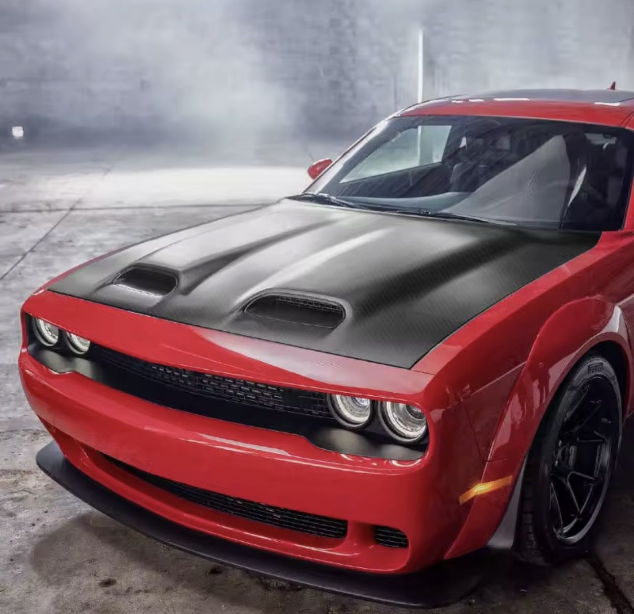 Dodge Challenger Hood Redeye Style Fit Any Challenger From 2011 2012 2013, 2014 2015 2016 2017 2018 2019 2020 2021, 2022, 2023