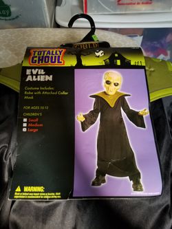 Brand new boy's Halloween costume "evil alien"