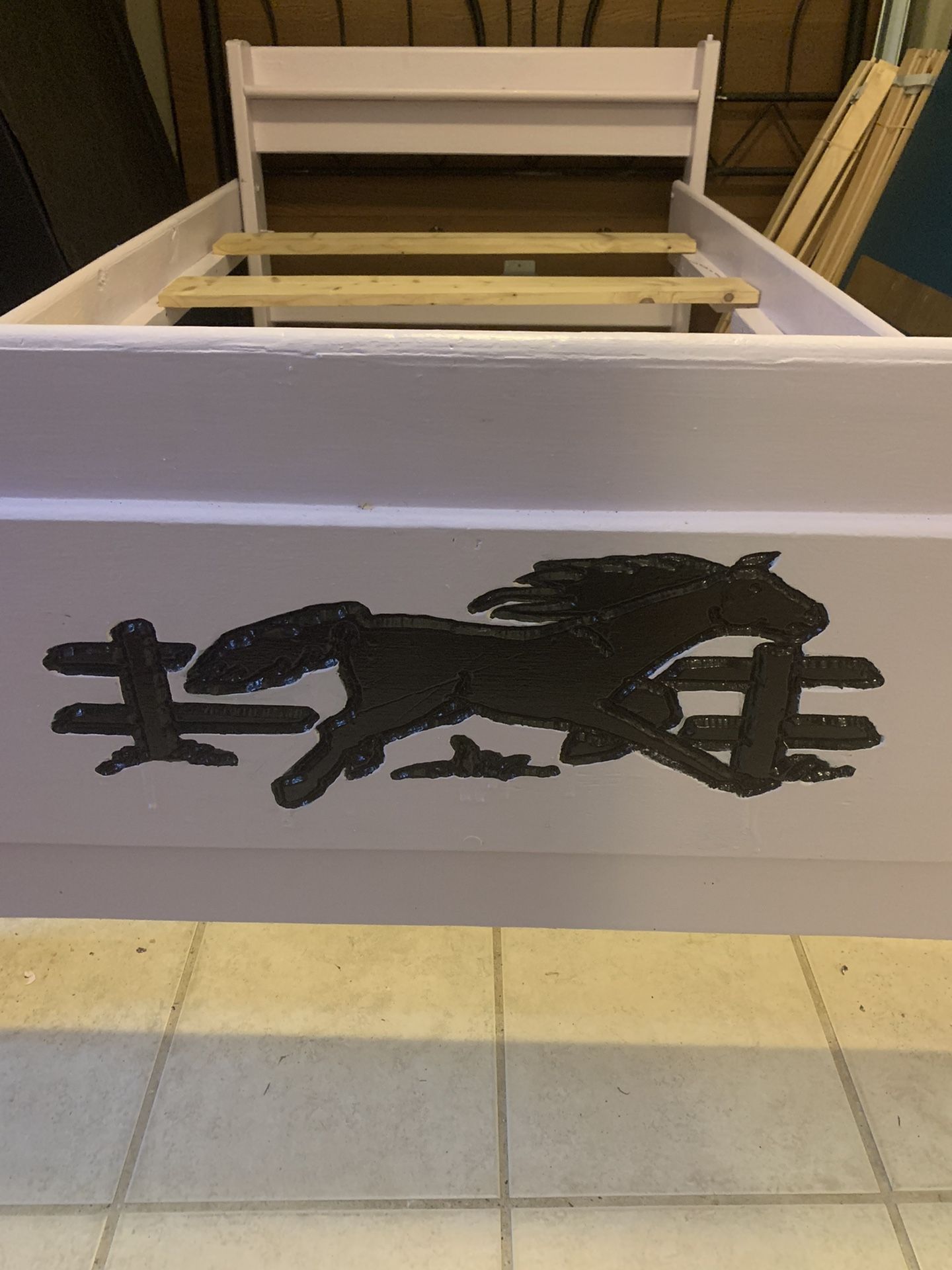 Twin Cowgirl Bed Frame - Delivery Available