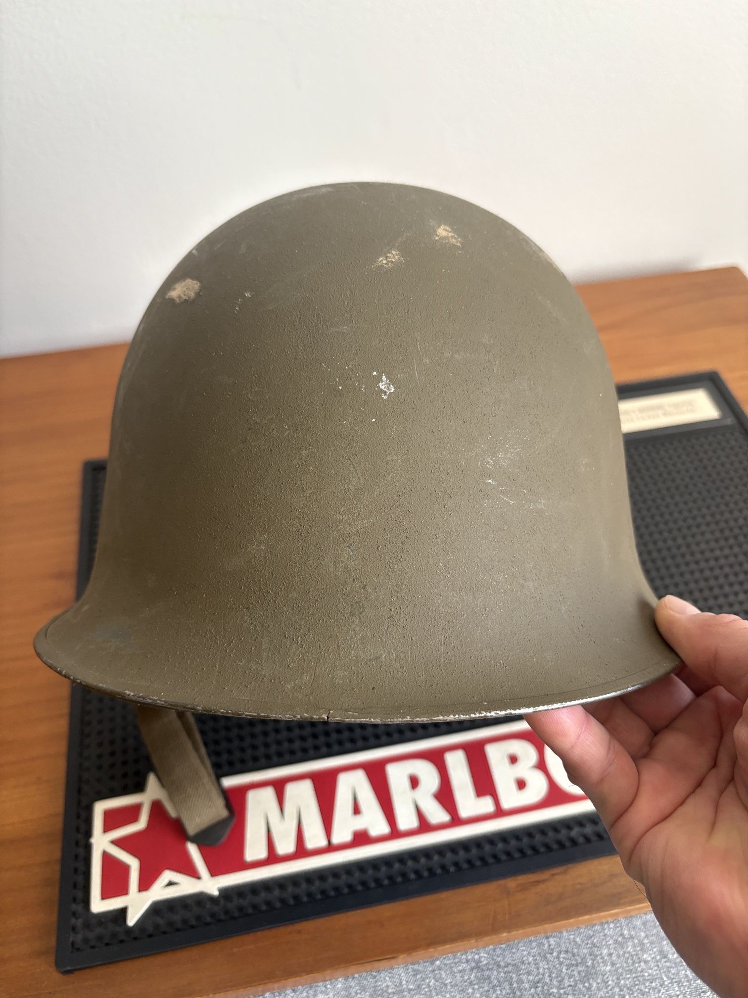 Vintage French Military Helmet (1961) – Le Mans Marked