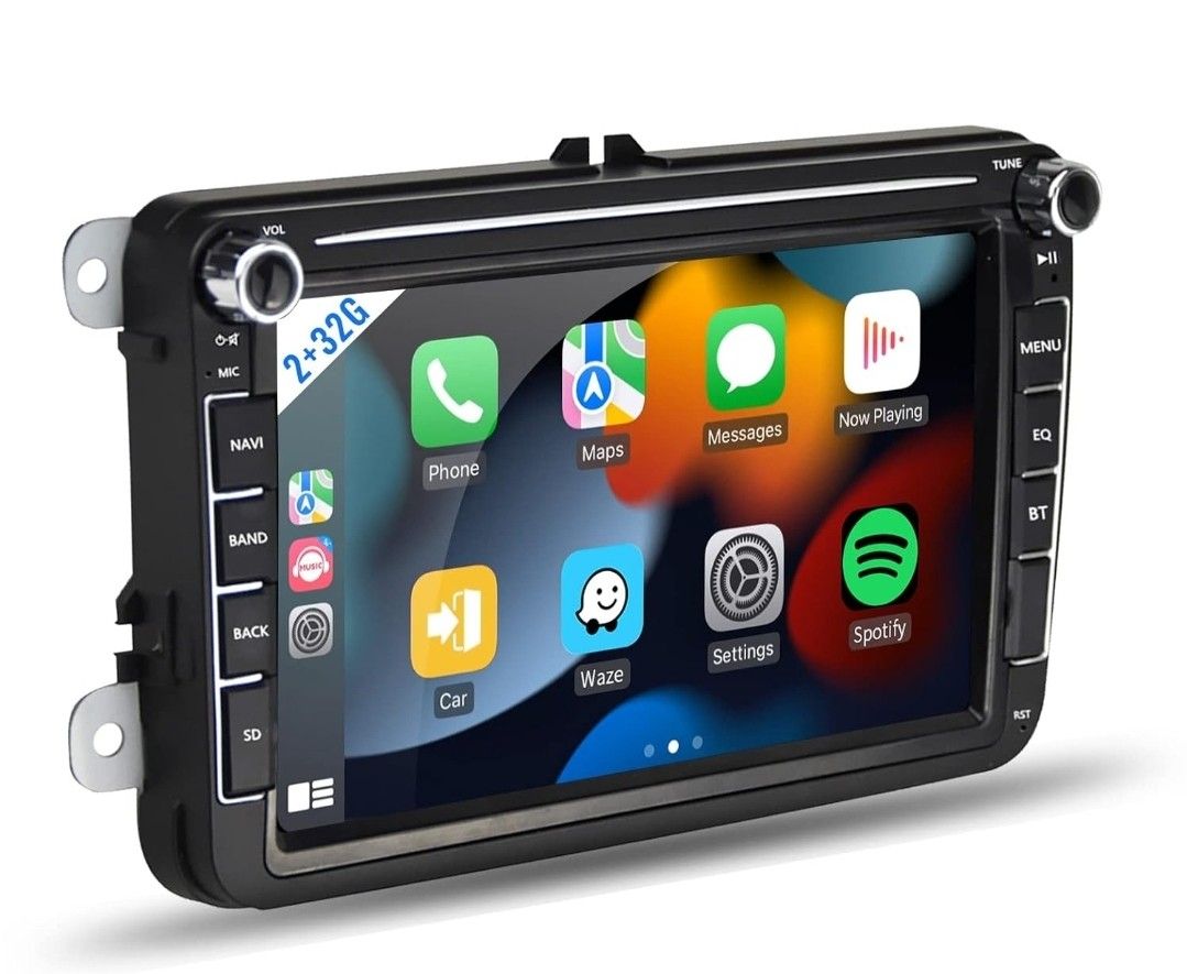 Android 11.0 Car Radio Stereo with Wireless Carplay for VW Passat Tiguan Golf MK5 MK6 Jetta Skoda Seat Polo 8 Inch Capacitive Touch Screen Android Aut