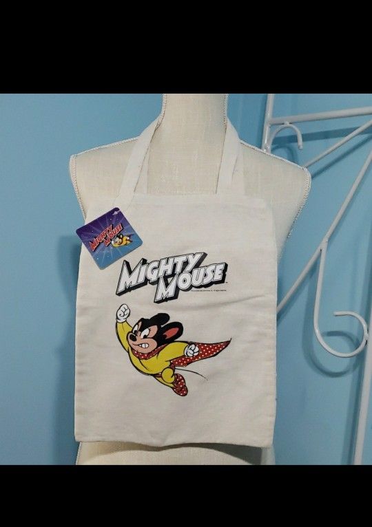 Mighty Mouse Mini Canvas Tote