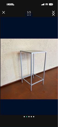One Heavy Steel Table From Room and Board