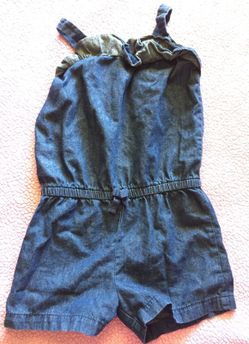 Girls jean romper