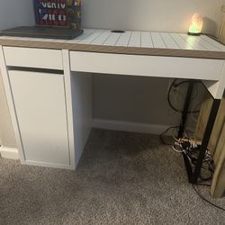 Used IKEA MICKE White Office Desk Drawer 105x50 cm (41 ⅜x19 ⅝ ") 802.130.74
