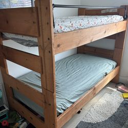 Wooden bunk Bed