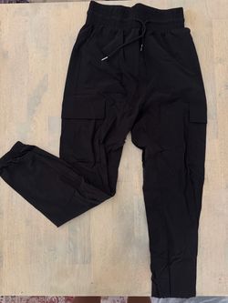 Black Cargo Jogger Pants