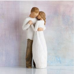 Willow Tree Wooden Marriage Statue About 11 Inches Tall 