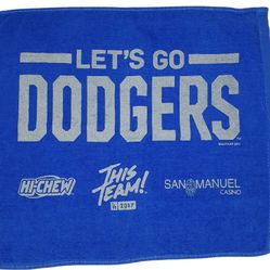 Los Angeles Dodgers ‘17 World Series Blue Rally Towel Let’s Go Dodgers