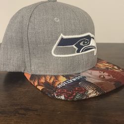 SnapBack Threed Hollywood Seahawks Hat