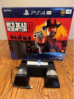 PlayStation 4 Pro (PS4) 1 TB with charger stand