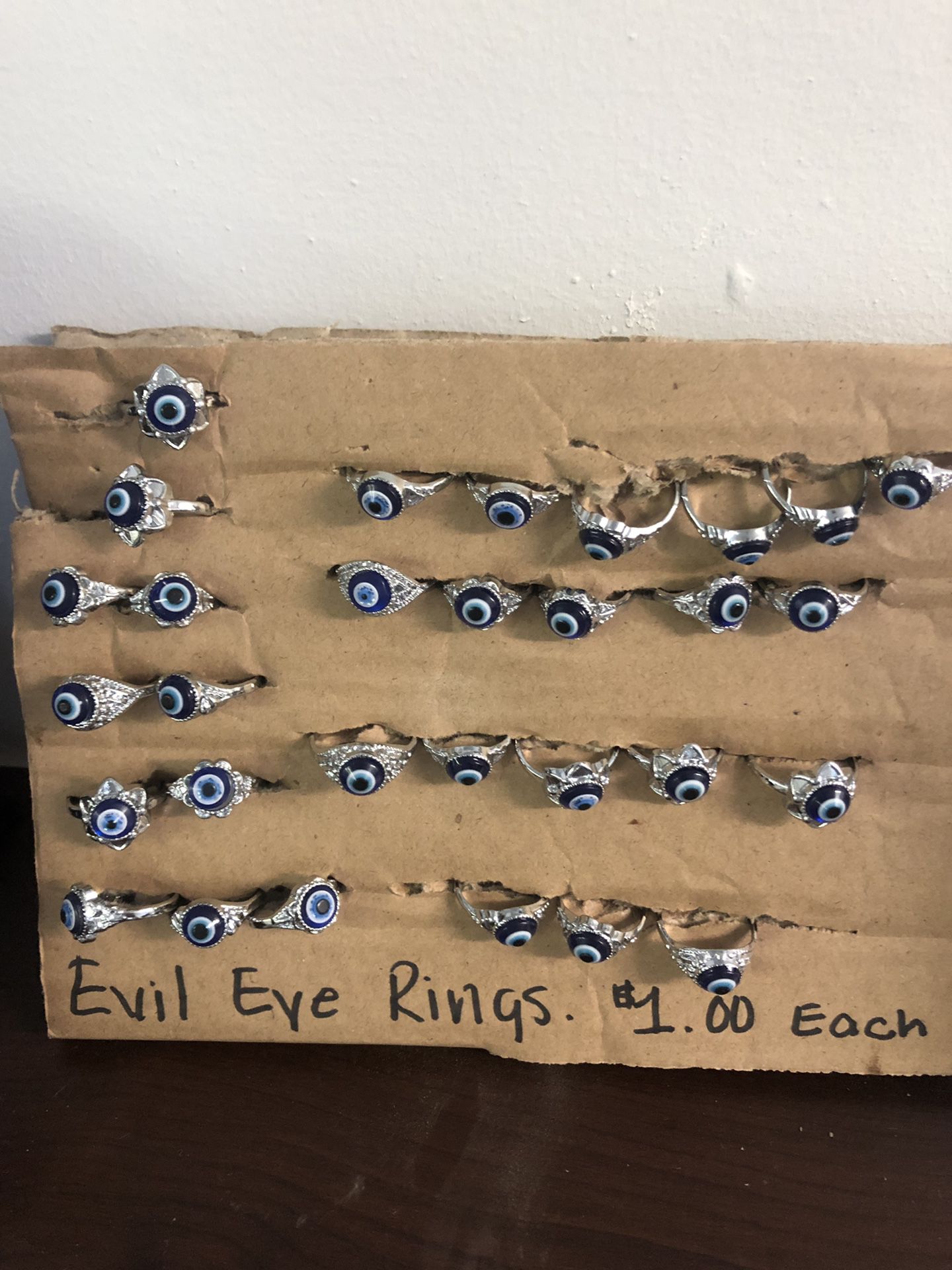 Evil eye rings for protection