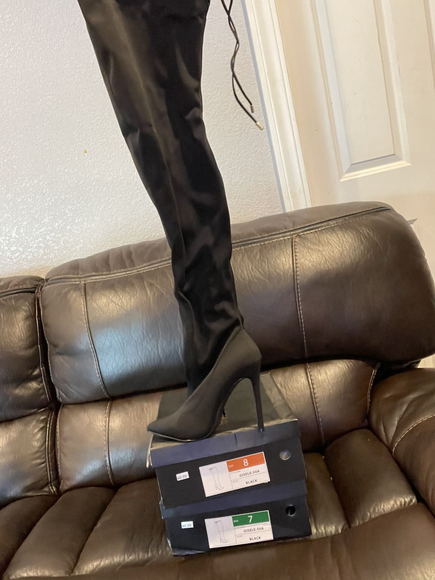 Thigh High Boot Heels